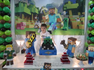 28.08.16 - Davi - Minecraft (big Festas Decoracoes) 